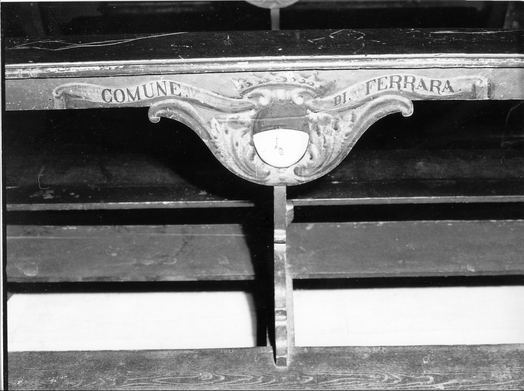 banco da chiesa, serie - manifattura emiliana (seconda metà sec. XVII)