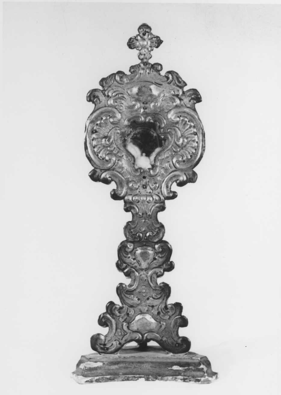 reliquiario - a ostensorio - bottega romagnola (sec. XVIII)