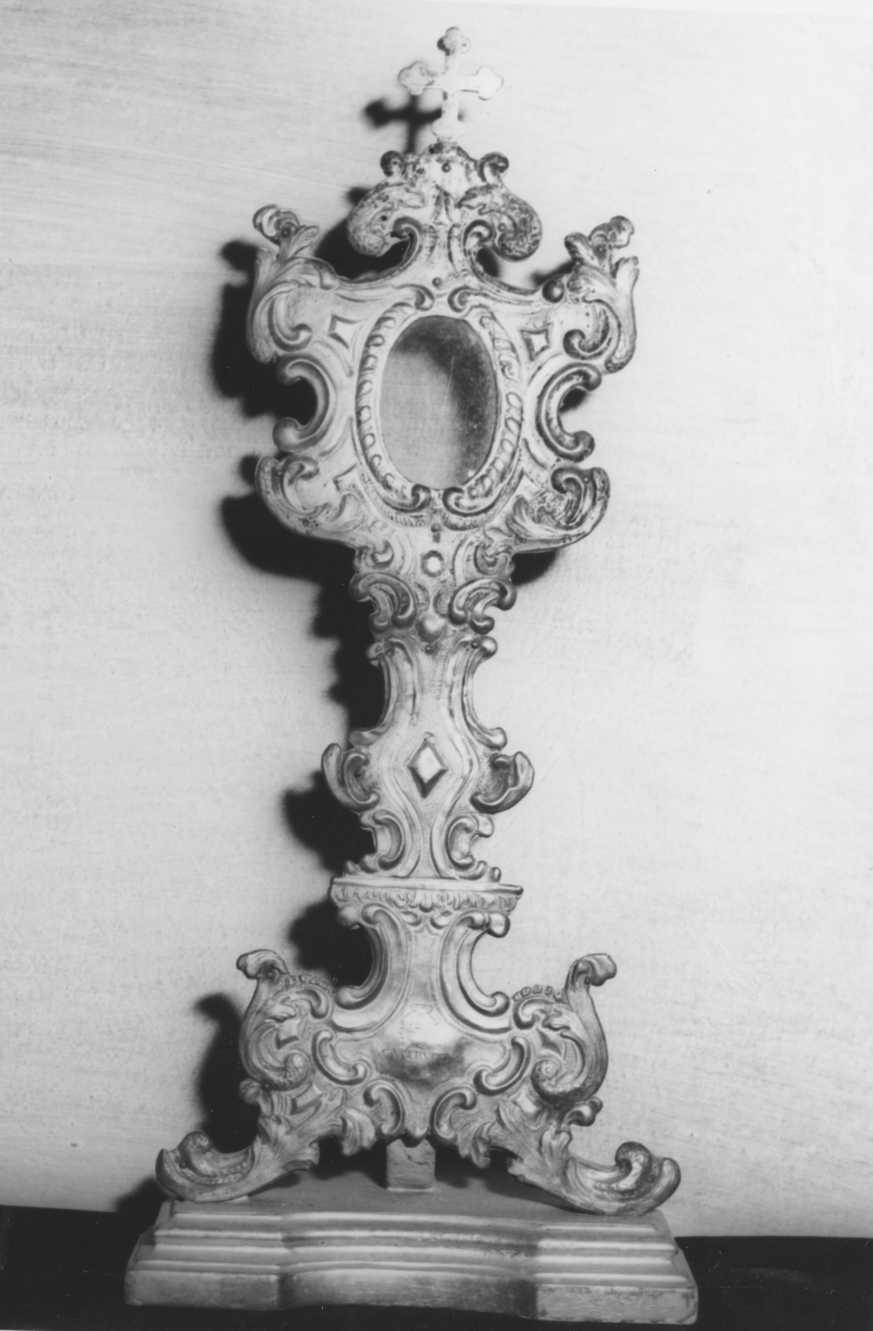 reliquiario - a ostensorio - bottega romagnola (sec. XVIII)