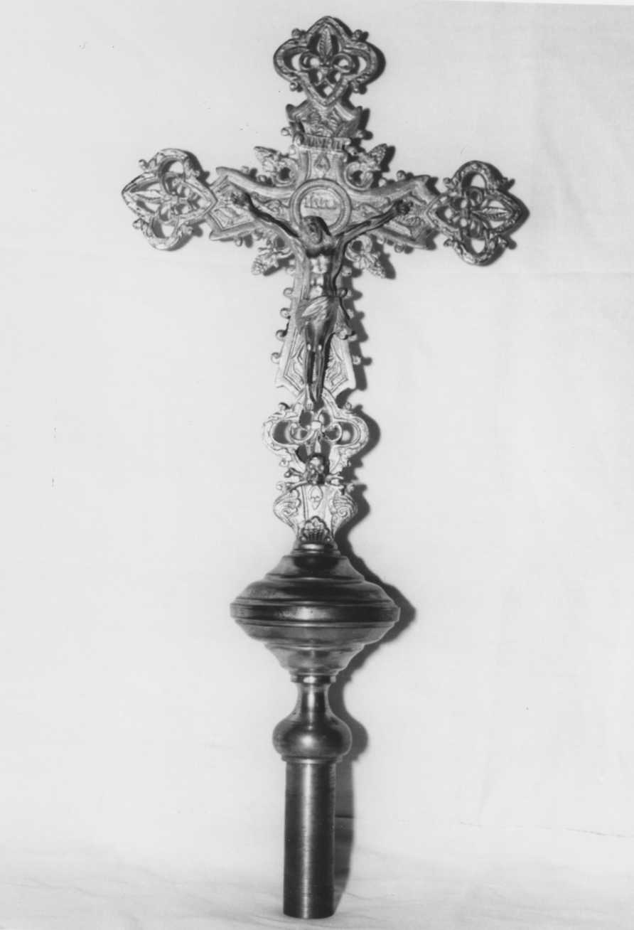 croce processionale - bottega toscana (sec. XIX)