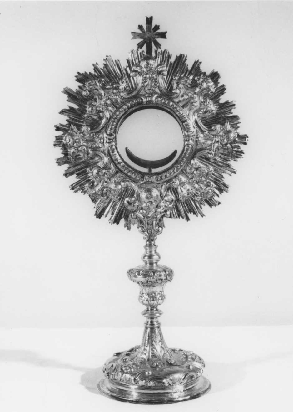 ostensorio - bottega toscana (fine/inizio secc. XVIII/ XIX)