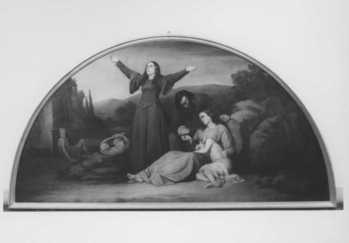 la carestia (dipinto) di Lega Silvestro (sec. XIX)