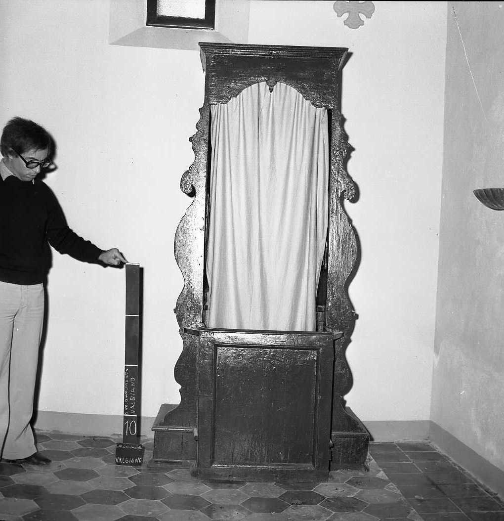 confessionale - bottega romagnola (fine/inizio secc. XVIII/ XIX)