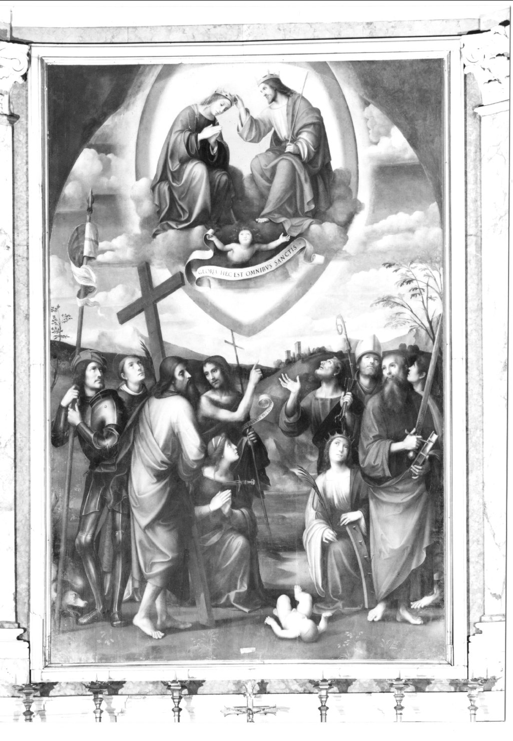 incoronazione di Maria Vergine (dipinto) di Raibolini Francesco detto Francesco Francia (inizio sec. XVI)