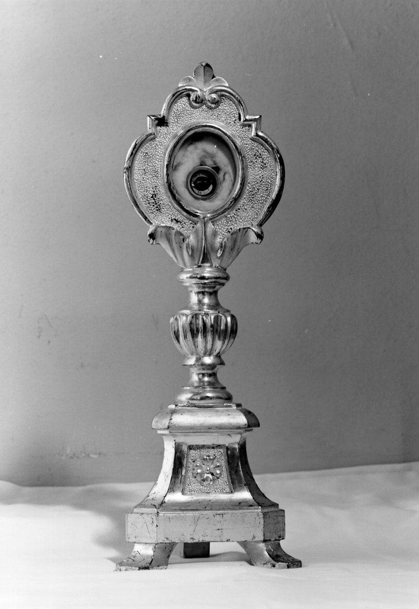 reliquiario - a ostensorio - manifattura tosco-romagnola (ultimo quarto sec. XVIII)
