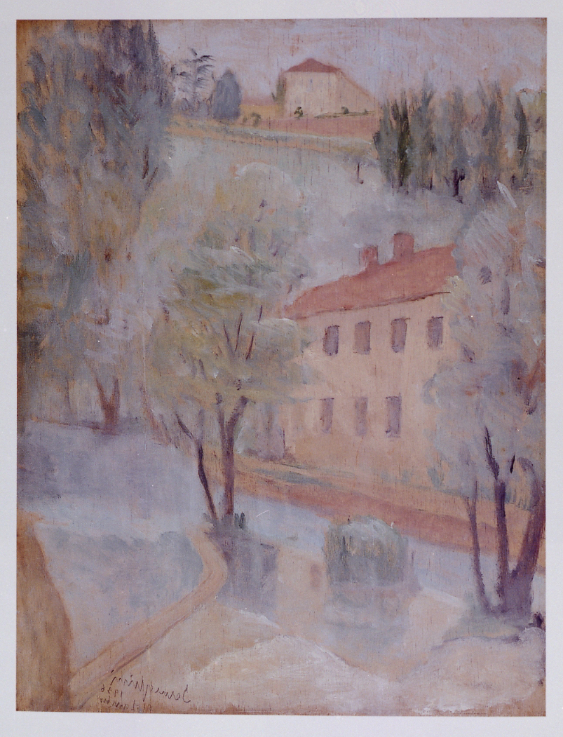 paesaggio (dipinto) di Semeghini Pio (sec. XX)