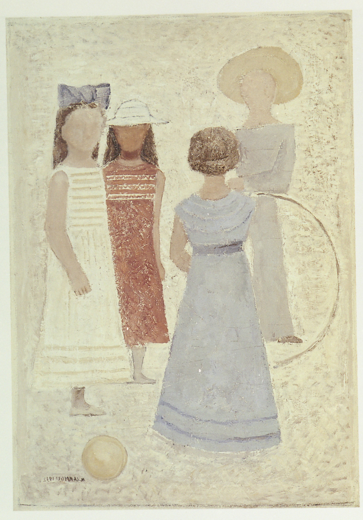 Bambini, bambine (dipinto) di Campigli Massimo (sec. XX)