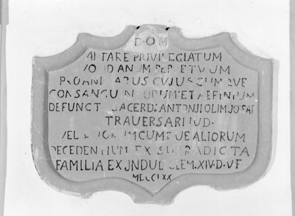 lapide - manifattura romagnola (sec. XVIII)