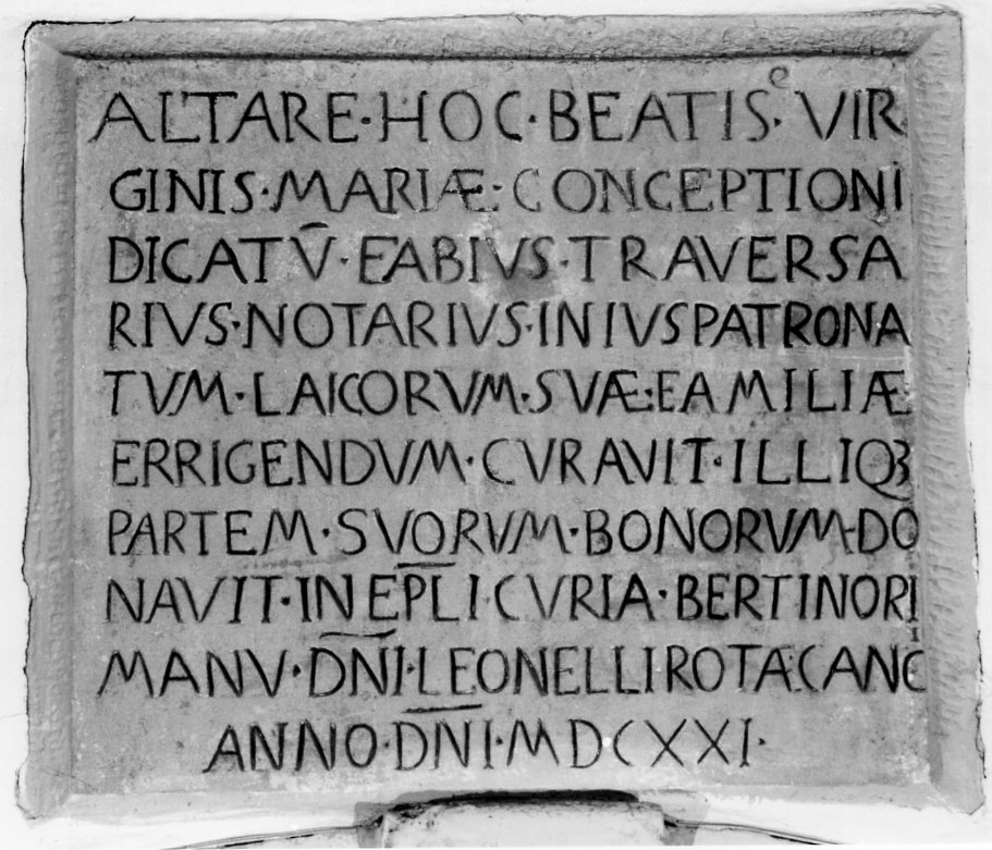 lapide - manifattura romagnola (sec. XVII)