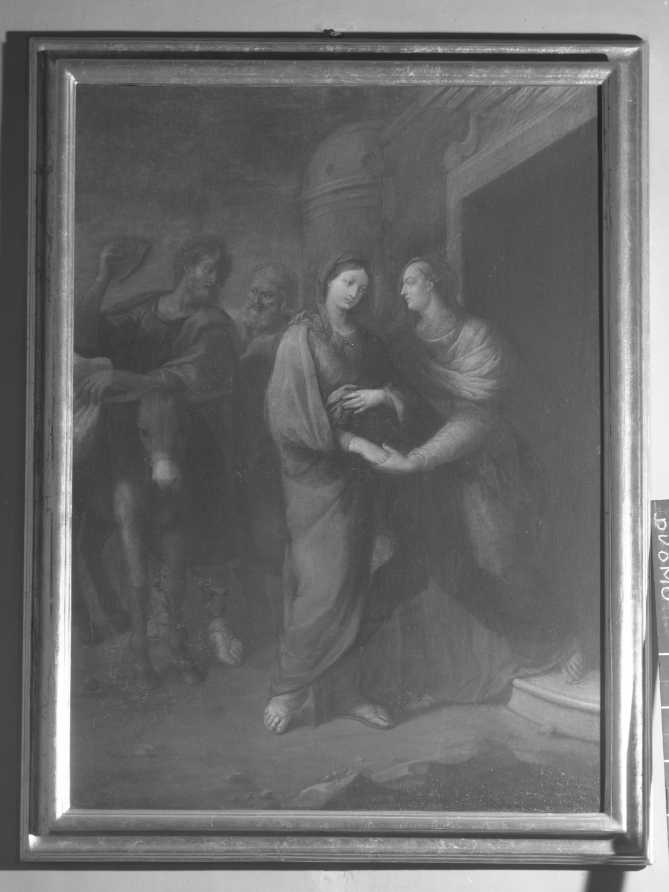 La visitazione, visitazione (dipinto) di Fanzaresi Antonio (metà sec. XVIII)