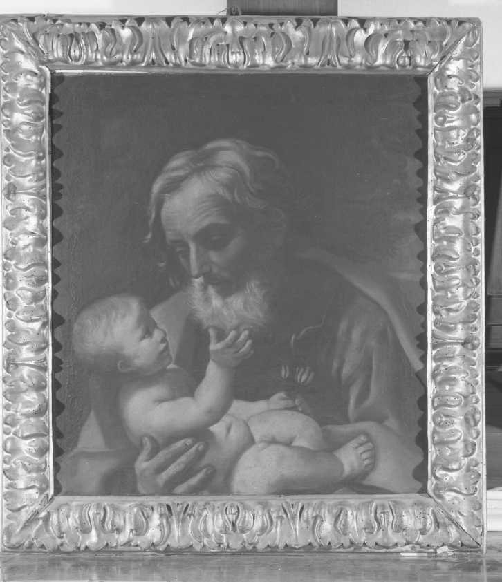San Giuseppe con il Bambino, San Giuseppe e Gesù Bambino (dipinto) di Cignani Carlo (attribuito) (fine/inizio secc. XVII/ XVIII)