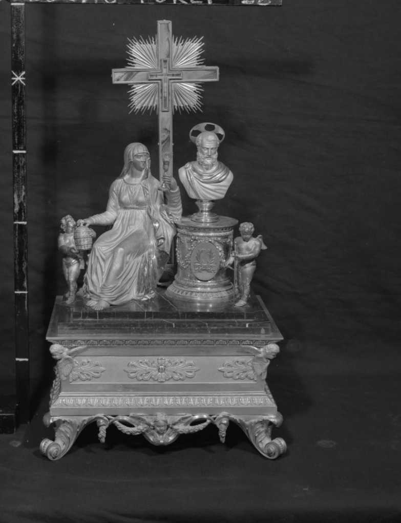 reliquiario - a gruppo scultoreo - ambito emiliano (prima metà sec. XIX)