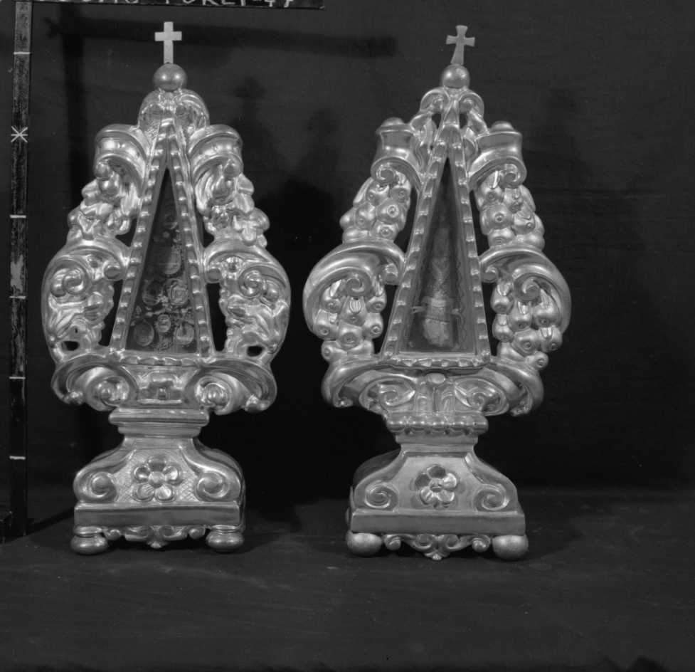 reliquiario, serie - ambito emiliano (fine/inizio secc. XVIII/ XIX)