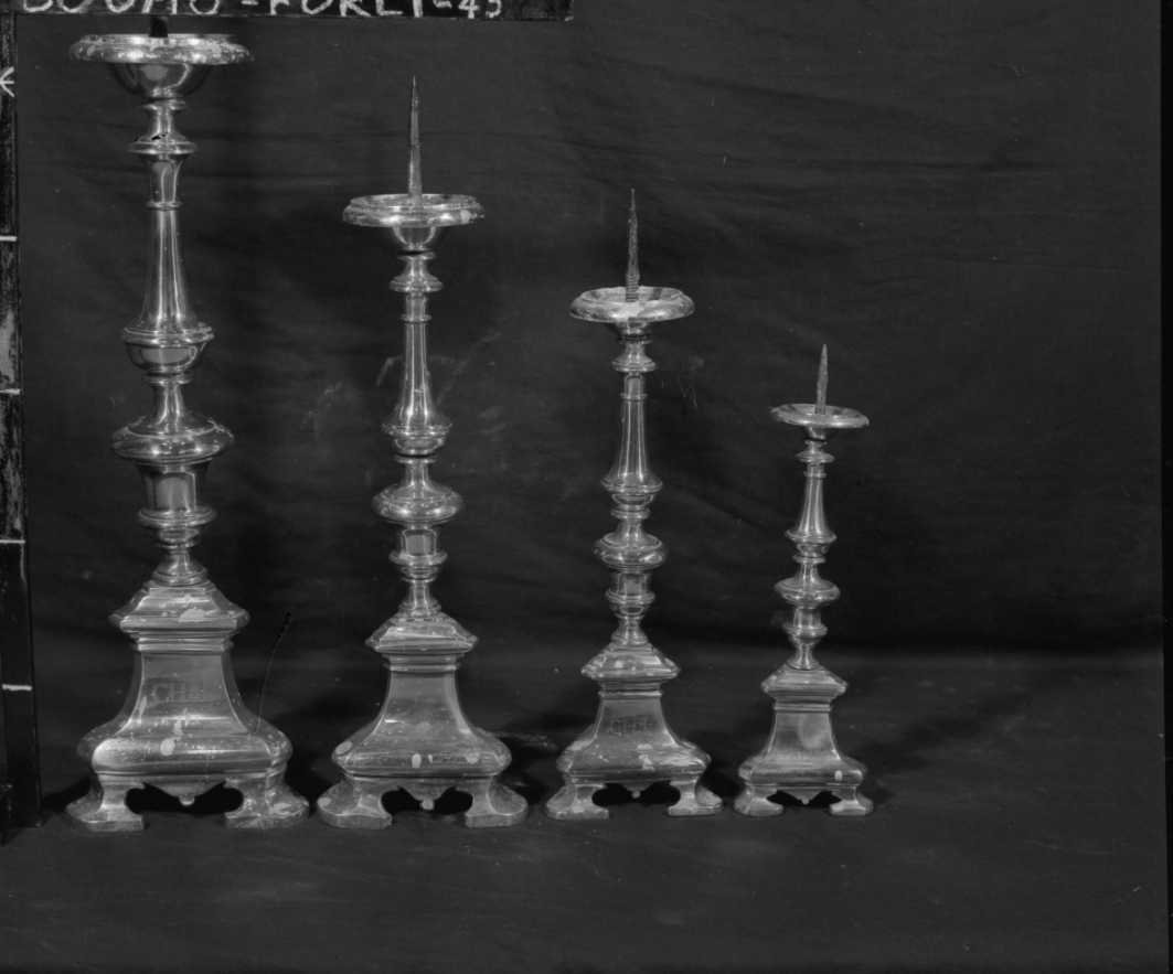 candeliere, serie - ambito emiliano (seconda metà sec. XVIII)