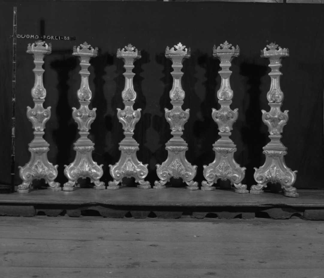 candeliere, serie - ambito emiliano (seconda metà sec. XVIII)