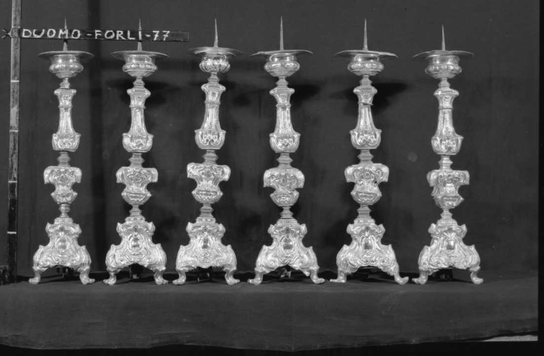 candeliere, serie - ambito italiano (seconda metà sec. XVIII)