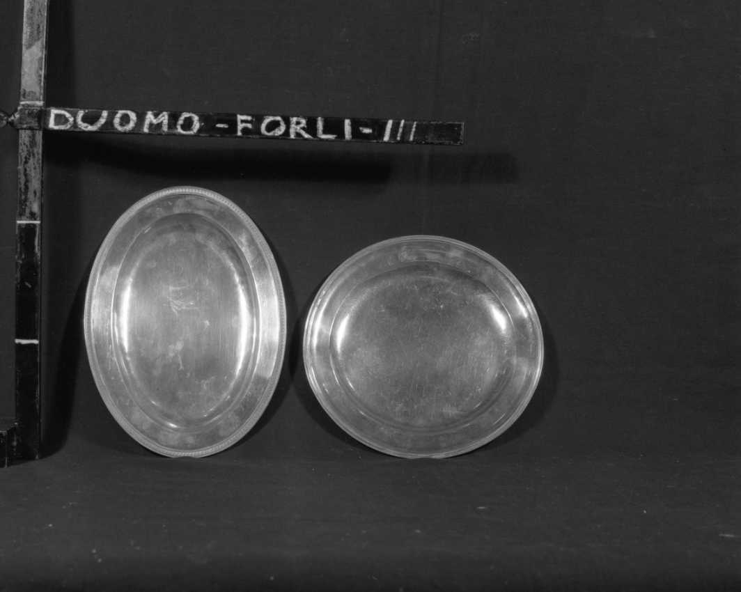 piattello, coppia - ambito italiano (fine/inizio secc. XVIII/ XIX)