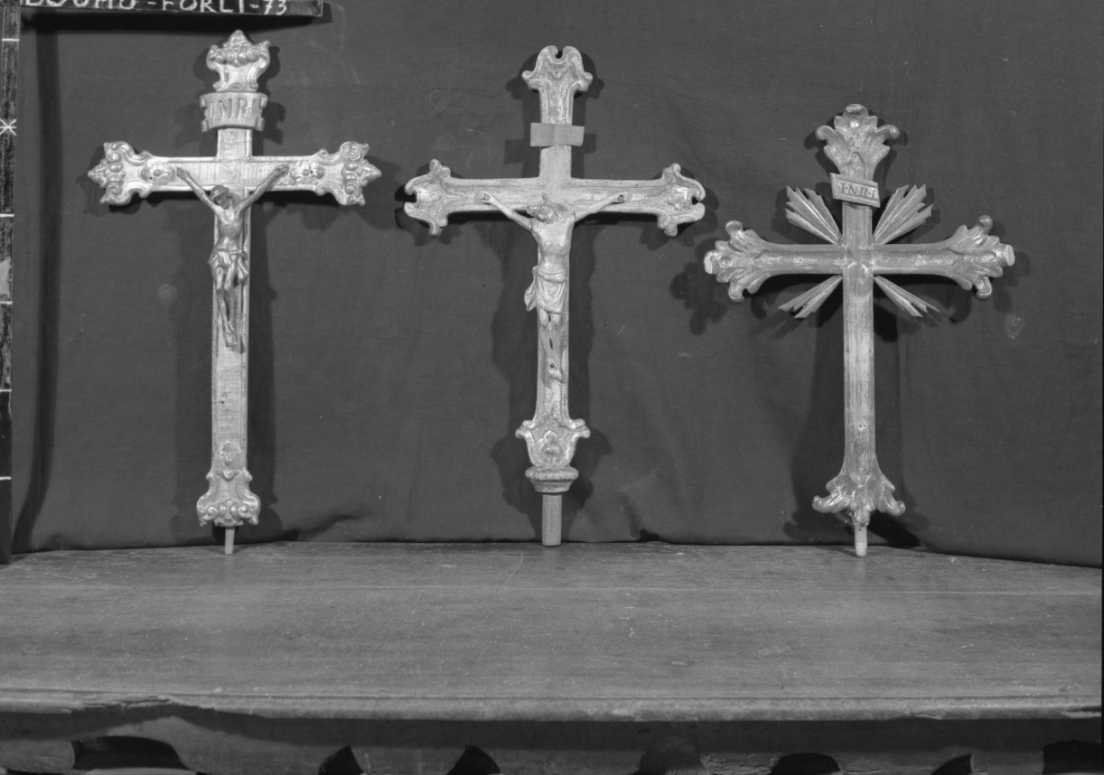 croce processionale, serie - ambito romagnolo (seconda metà sec. XVIII)