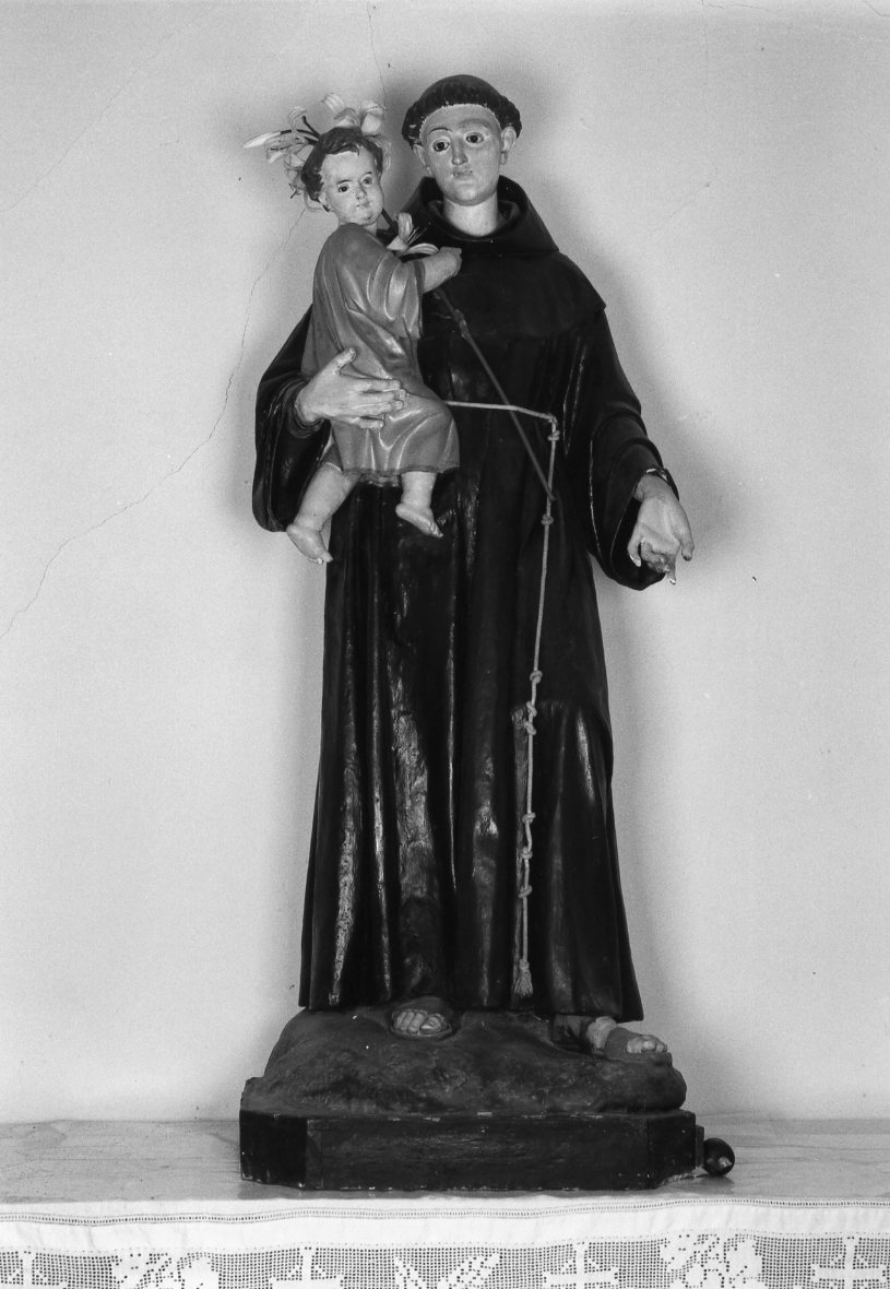 Sant'Antonio da Padova (statua) - ambito romagnolo (seconda metà sec. XIX)