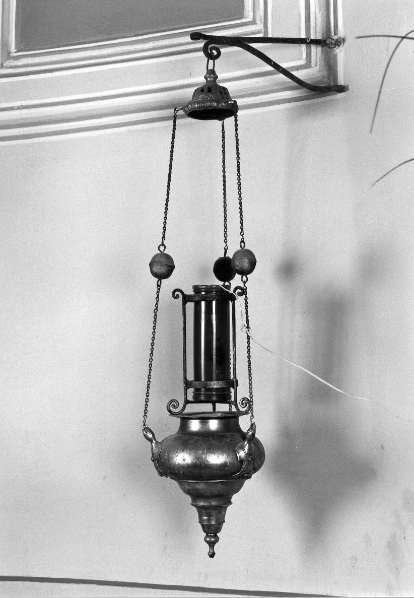 lampada pensile - manifattura romagnola (fine sec. XIX)