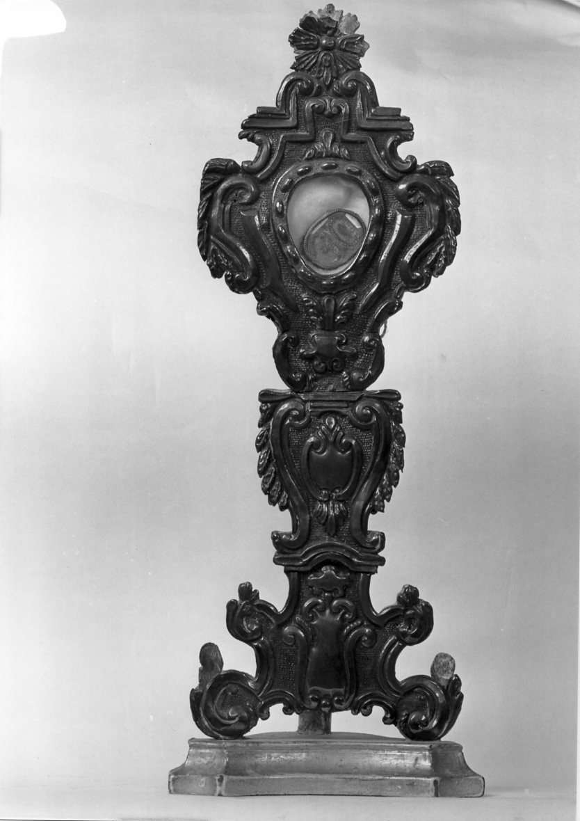 reliquiario - a ostensorio - manifattura romagnola (secc. XVIII/ XIX)