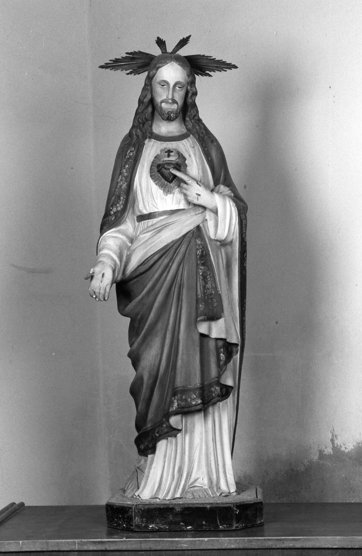 Sacro Cuore di Gesù (statua) - produzione romagnola (seconda metà sec. XIX)