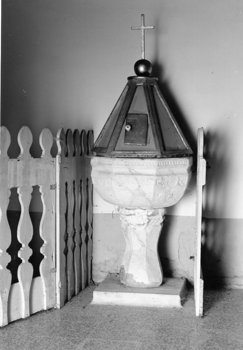 fonte battesimale - ambito romagnolo (sec. XIX)