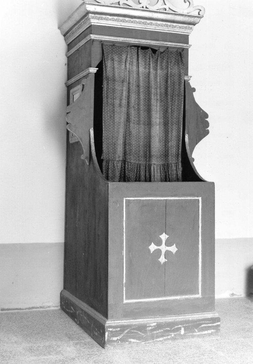 confessionale - ambito tosco-romagnolo (prima metà sec. XIX)