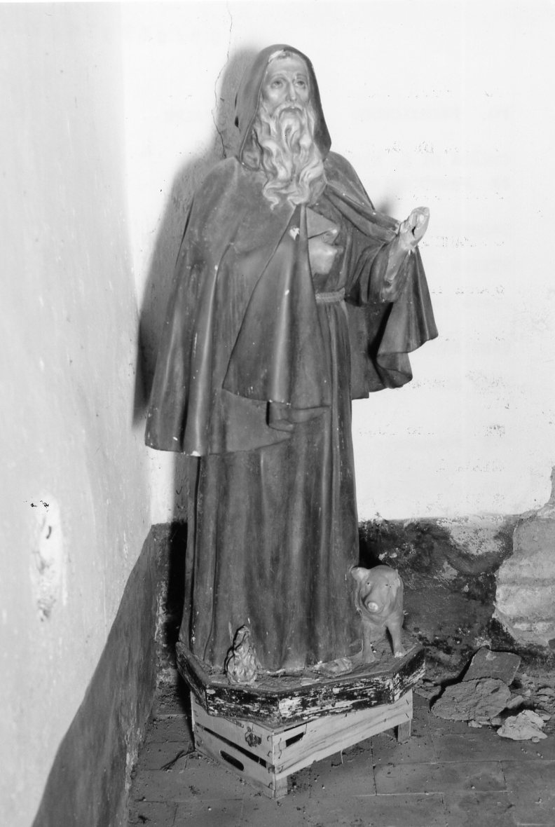 Sant'Antonio Abate (statua) - ambito romagnolo (fine/inizio secc. XIX/ XX)