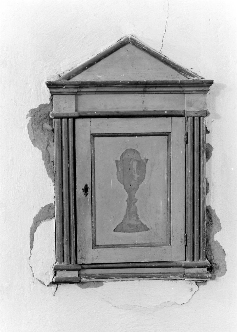 calice eucaristico (tabernacolo murale) - produzione romagnola (metà sec. XIX)