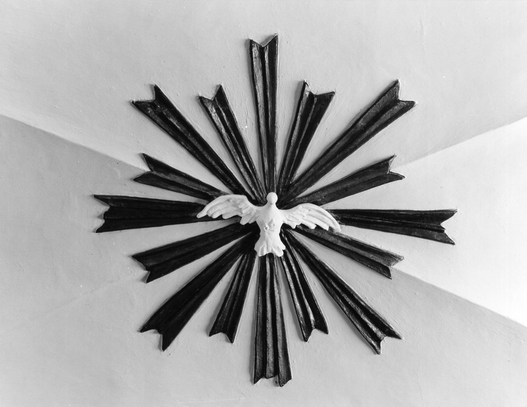 colomba dello Spirito Santo (decorazione plastica) - ambito romagnolo (seconda metà sec. XVIII)