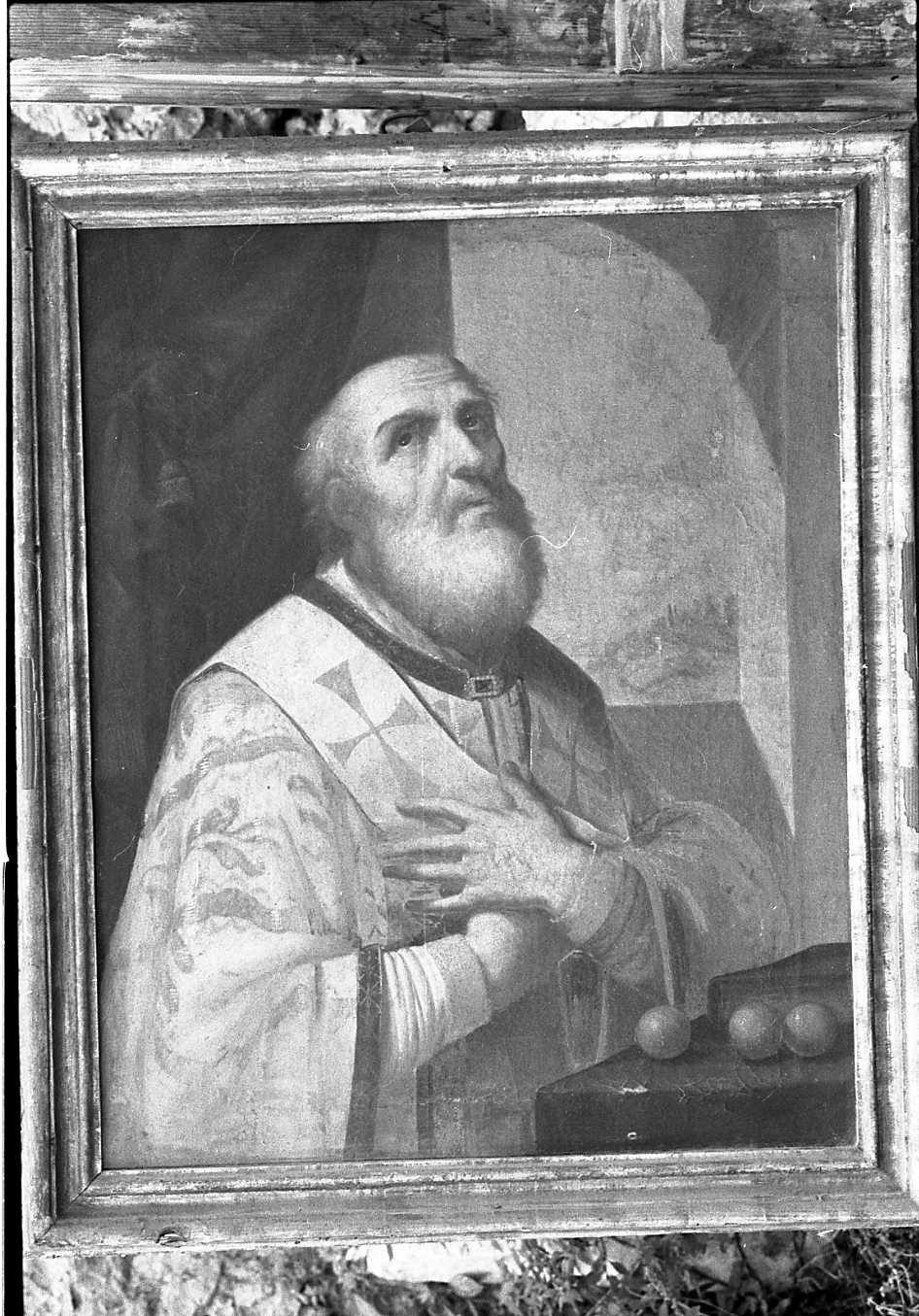 San Nicola di Bari (dipinto) di Montanari Stefano (sec. XIX)