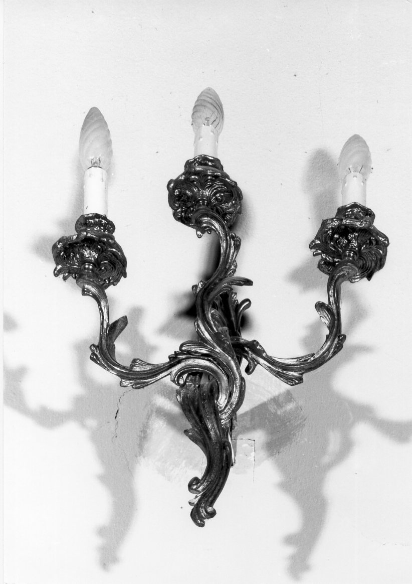 candeliere da parete - bottega romagnola (seconda metà sec. XIX)