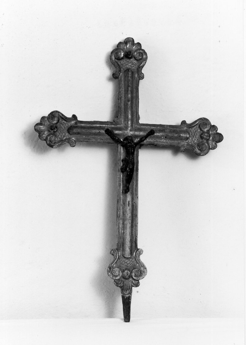 Cristo crocifisso (croce processionale) - manifattura tosco-romagnola (fine sec. XVIII)