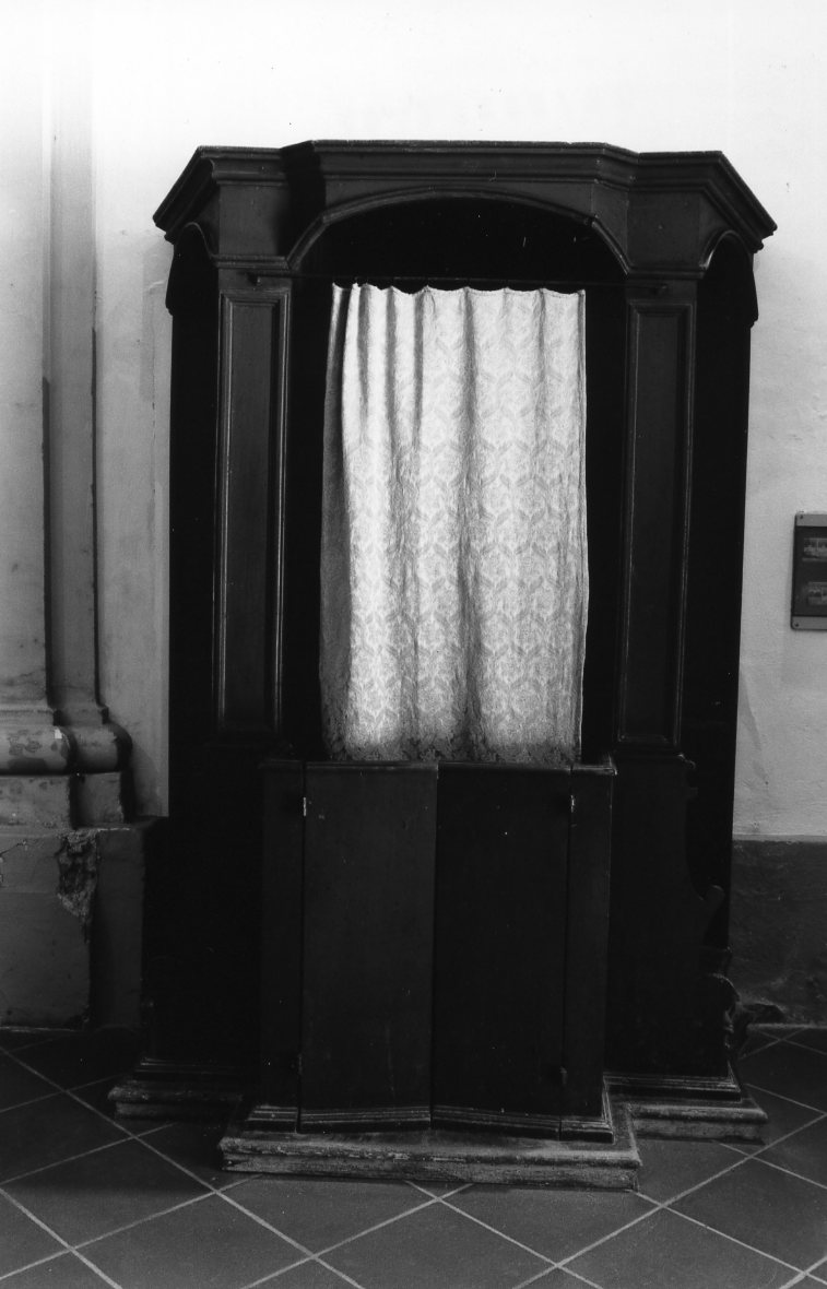 confessionale - produzione tosco-romagnola (metà sec. XIX)