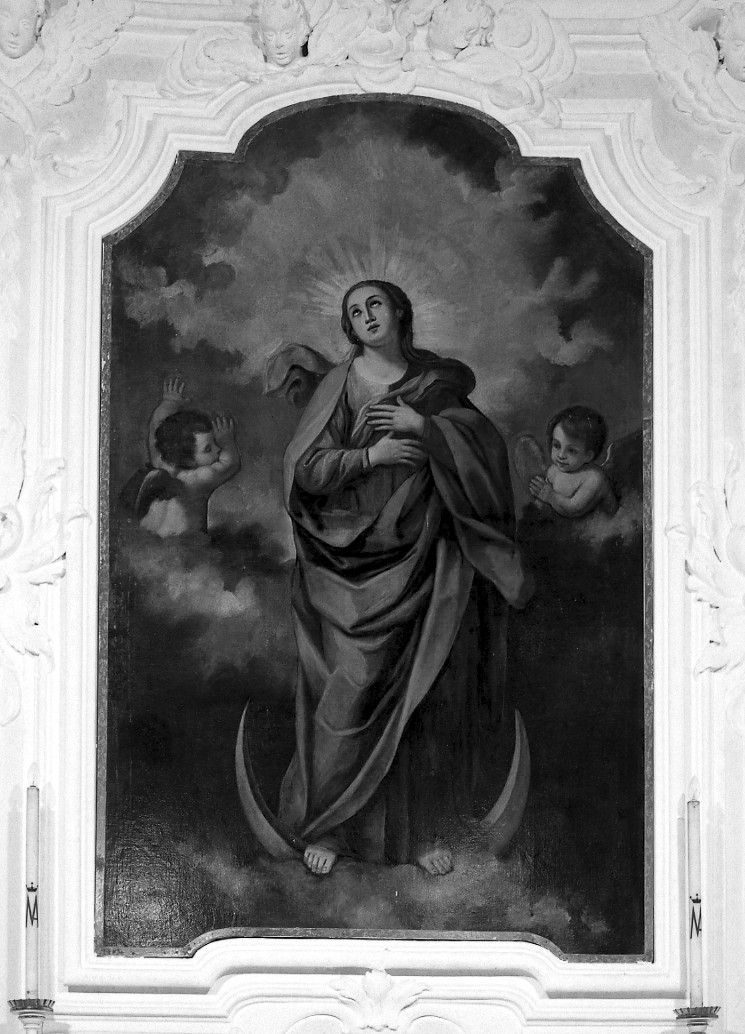 Madonna Immacolata (pala d'altare) di Biancoli Vincenzo (sec. XVIII)