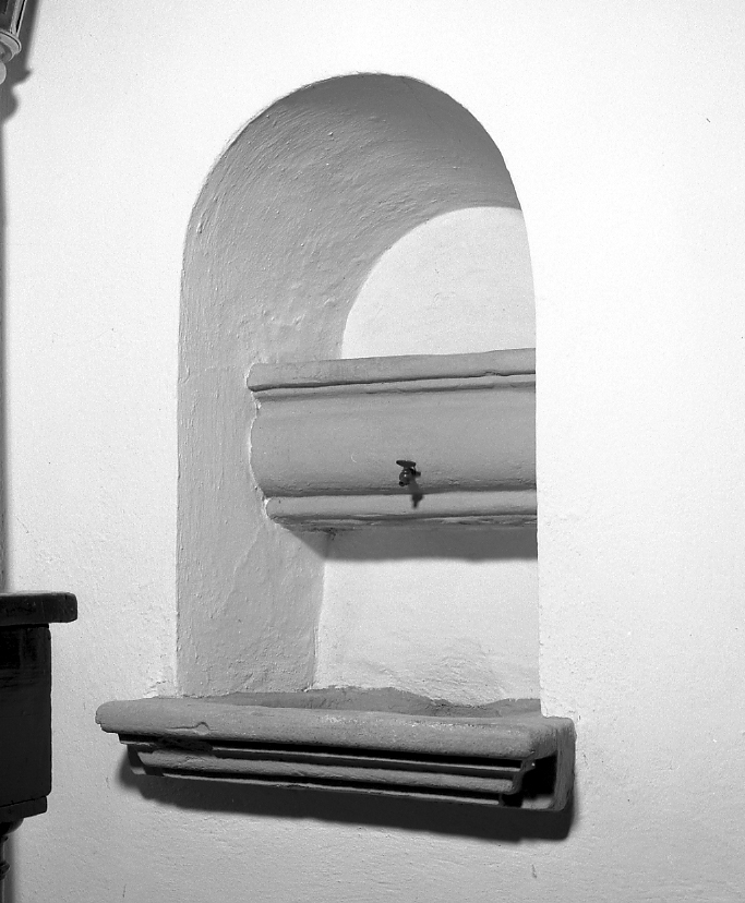 lavabo da sacrestia - bottega romagnola (metà sec. XVIII)