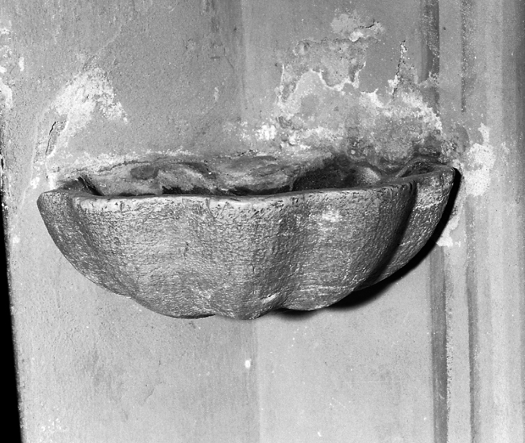 acquasantiera da parete - bottega romagnola (sec. XVIII)
