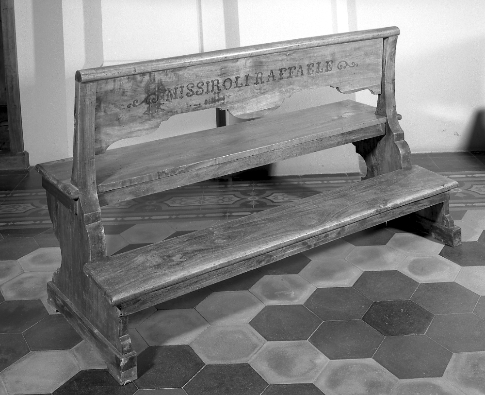 banco da chiesa - bottega romagnola (inizio sec. XX)