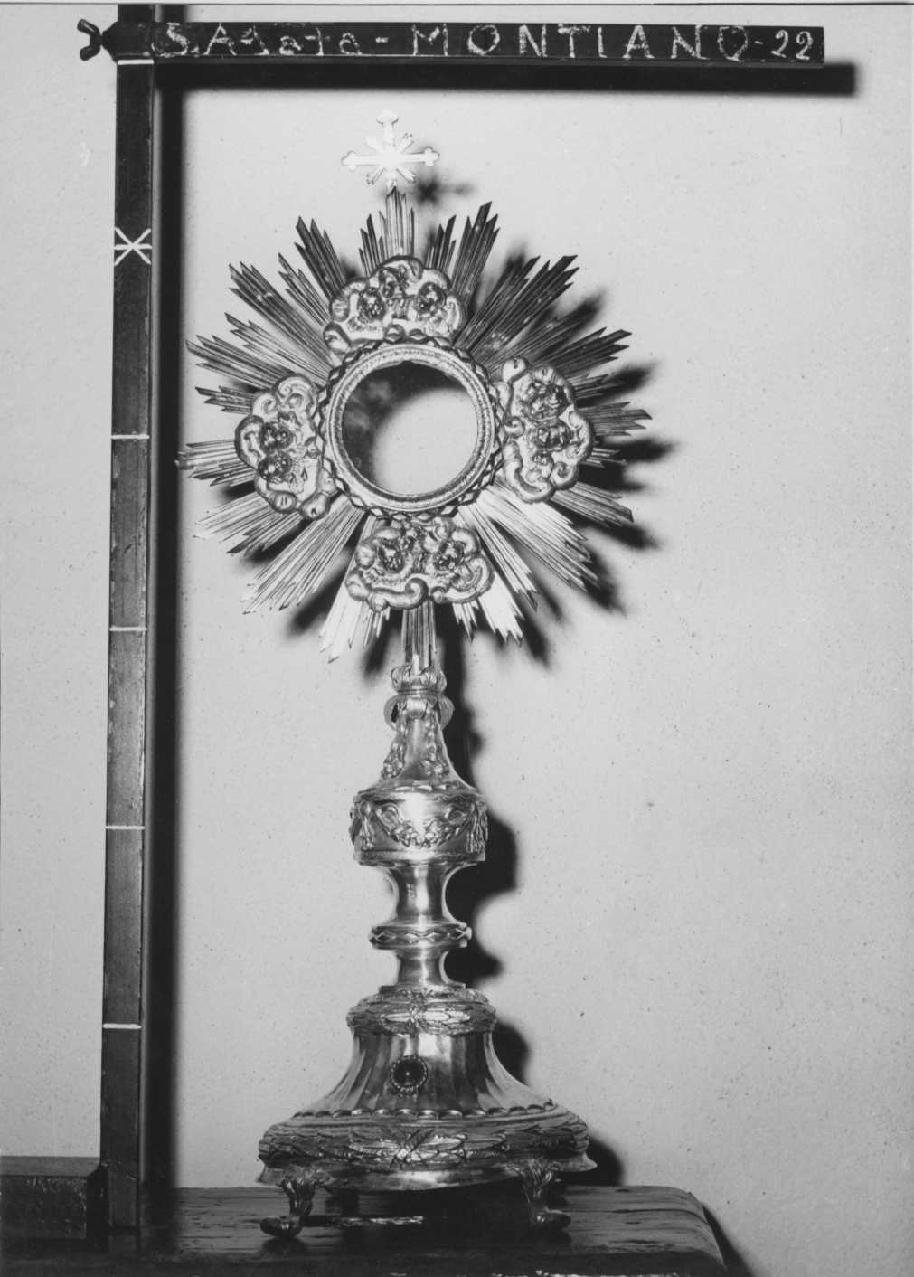 ostensorio - bottega Italia centro-settentrionale (sec. XIX)