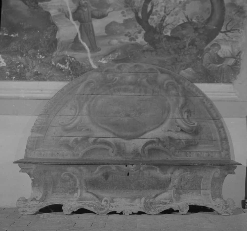 cassapanca - ambito romagnolo (seconda metà sec. XVIII)