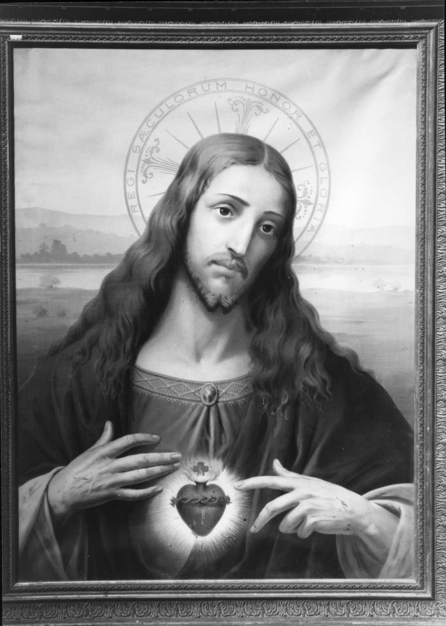 Sacro Cuore di Gesù (immagine devozionale) - ambito romagnolo (seconda metà sec. XIX)