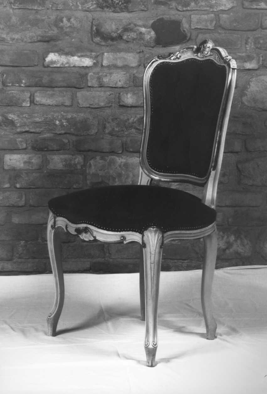 motivi decorativi vegetali a volute (poltrona, elemento d'insieme) - manifattura tosco-romagnola (seconda metà sec. XVIII)