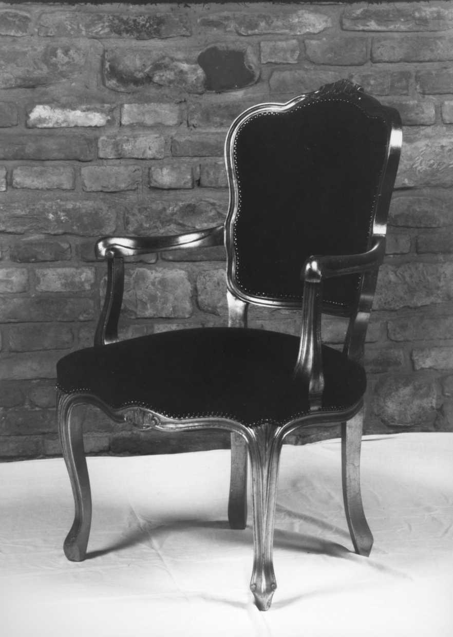 poltrona, elemento d'insieme - manifattura tosco-romagnola (seconda metà sec. XVIII)