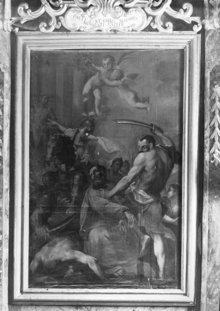 martirio di San Cosma e San Damiano (pala d'altare) di Valbonesi Michele (sec. XVIII)
