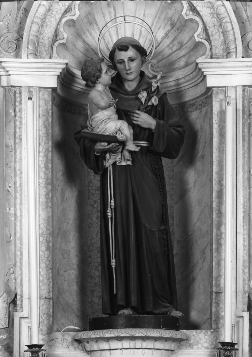 Sant'Antonio da Padova (statua) di Ballanti Graziani Giuseppe (fine sec. XVIII)