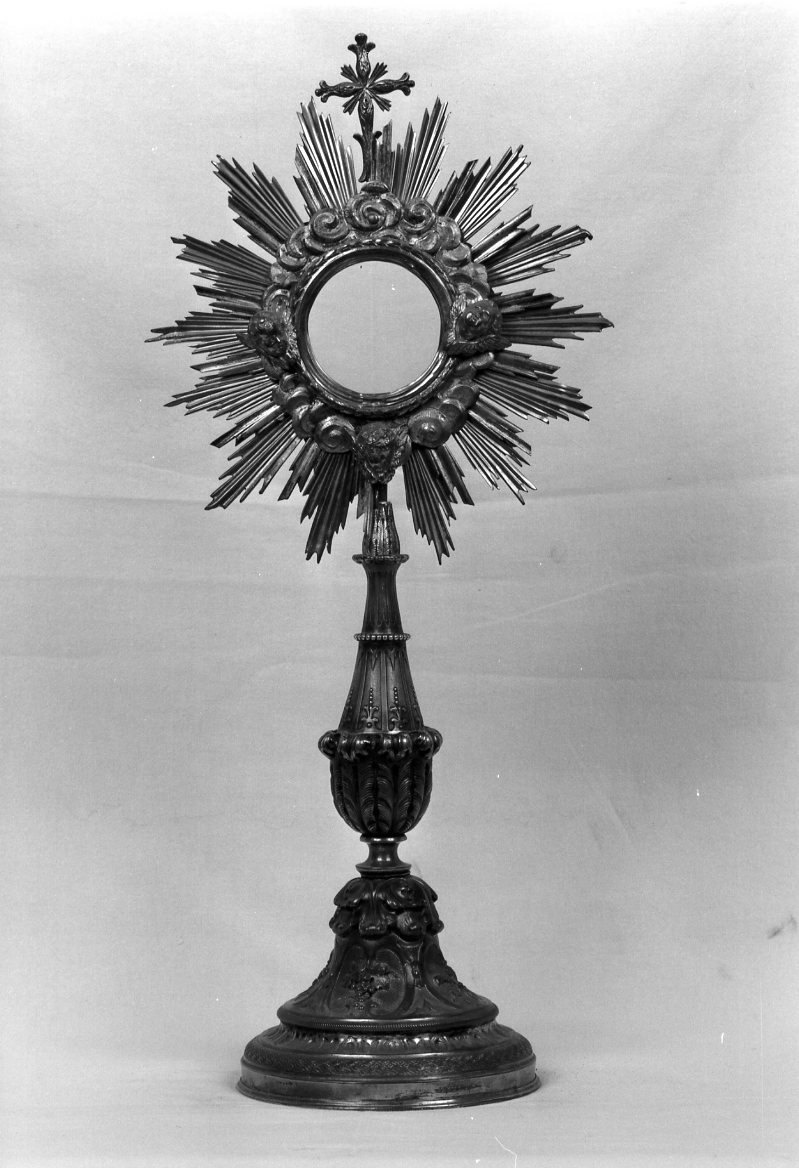 ostensorio - a raggiera - bottega romagnola (sec. XVII)