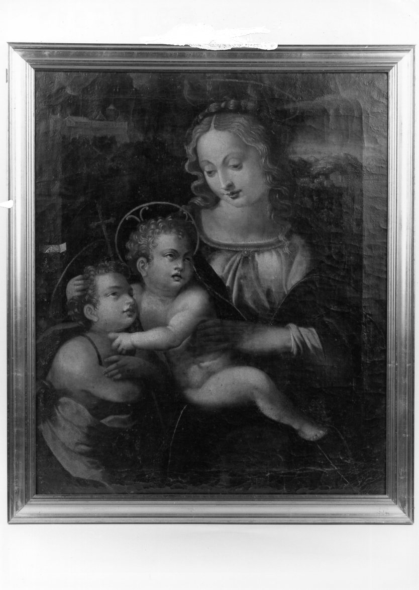 Madonna con Bambino e San Giovannino (dipinto) di Marchesi Girolamo detto Girolamo da Cotignola (prima metà sec. XVI)