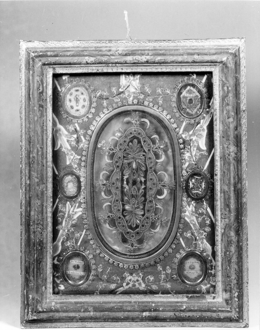 reliquiario - a tabella - bottega romagnola (sec. XVIII)
