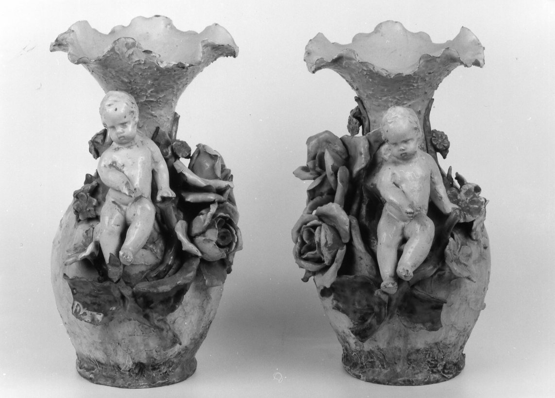 vaso - bottega faentina (fine sec. XIX)